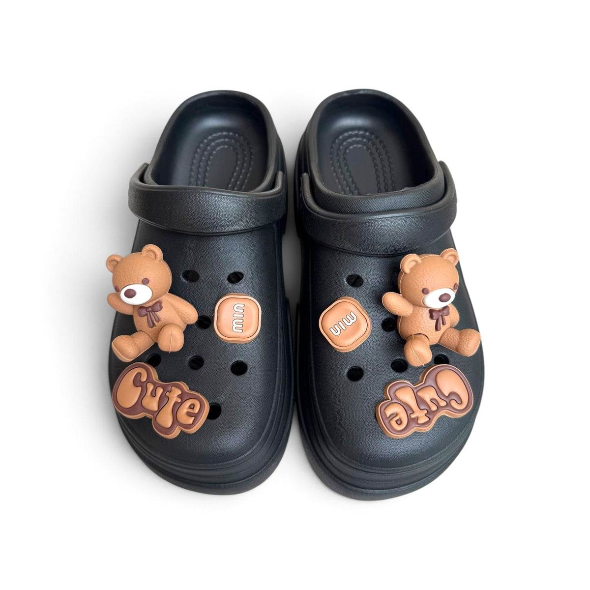 Eva 🐻 clogs-Black
