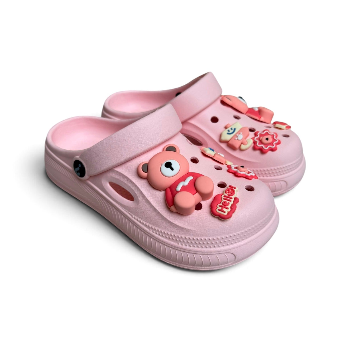 Eva Teddy clogs-Pink