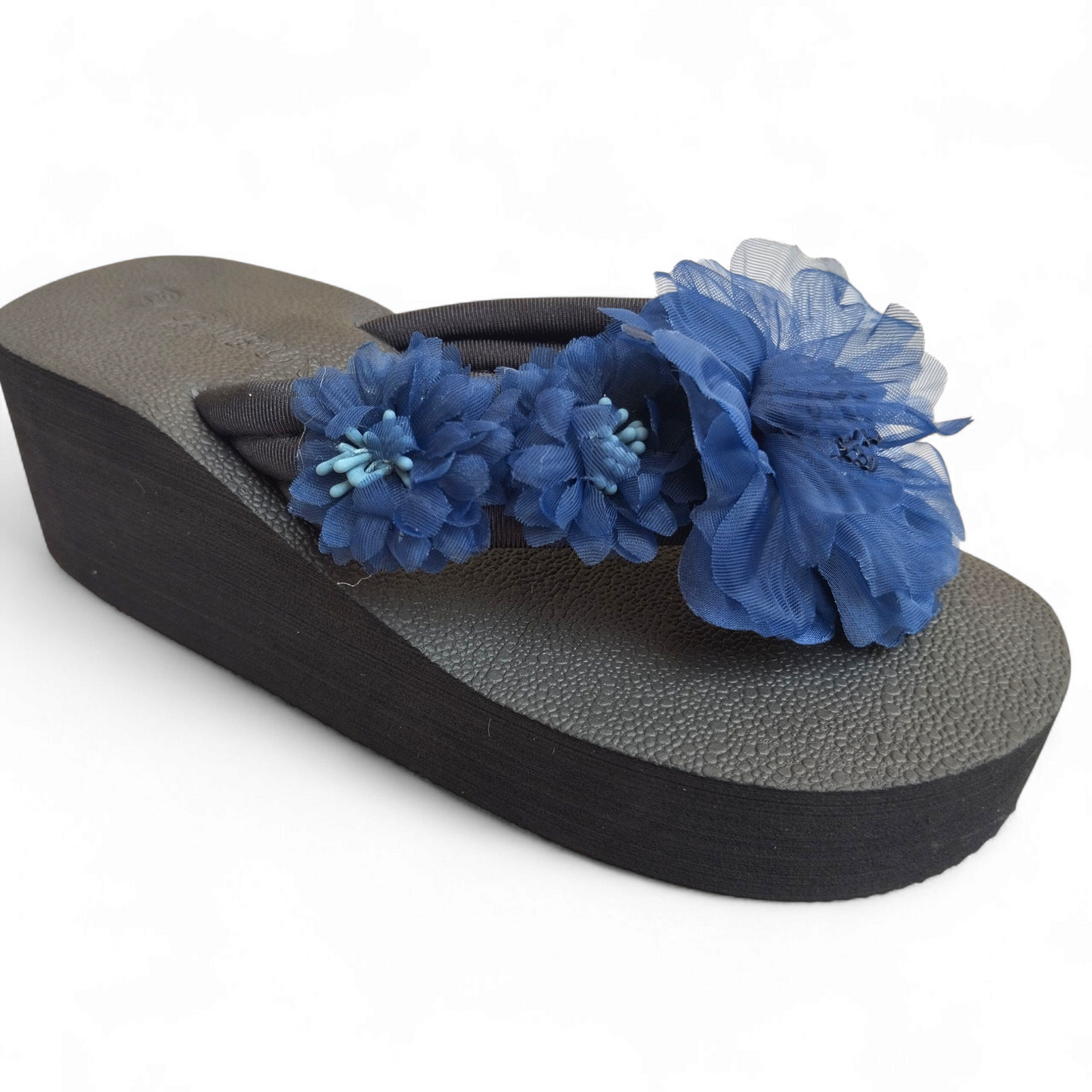 Foamish wedge flipflops-navy