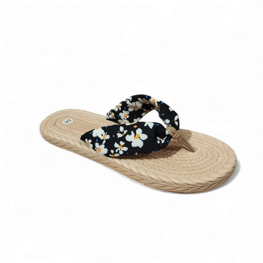 Printed flipflops-Black