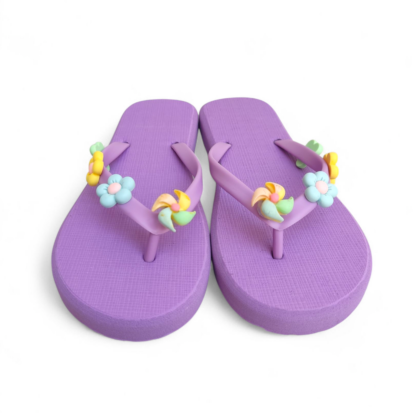 Flower studs Flipflop-Purple