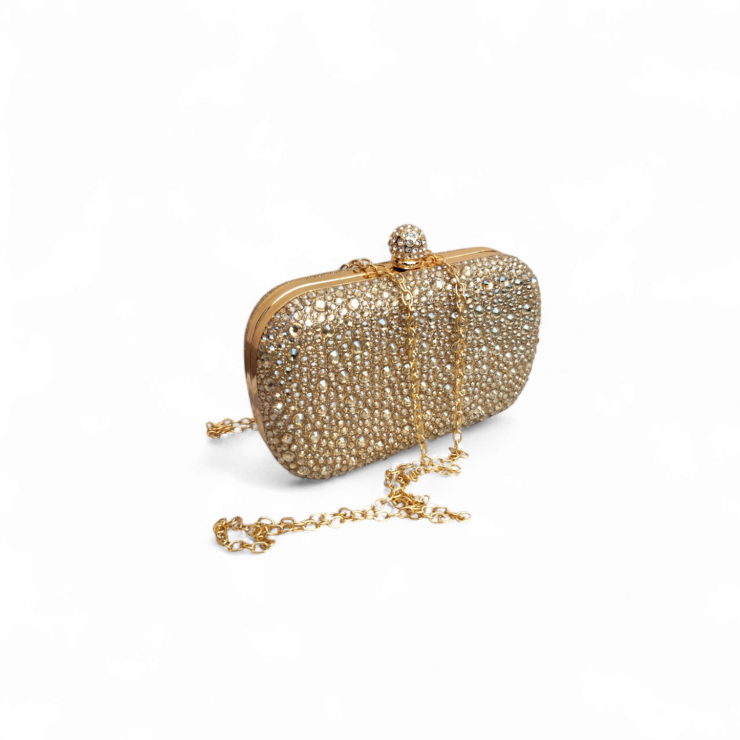 Emerald rhinestone clutch