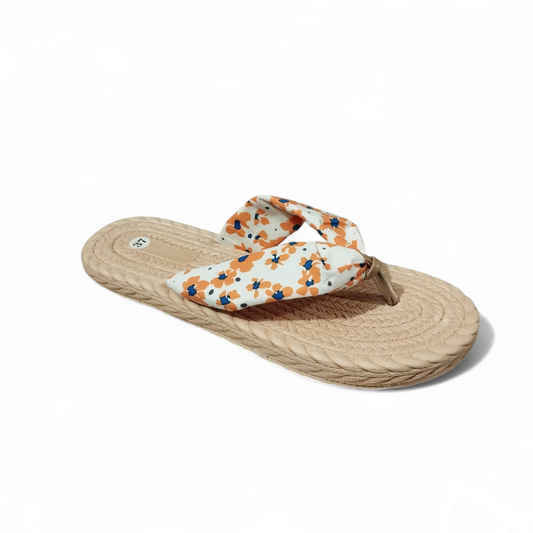 Printed flipflops-orange