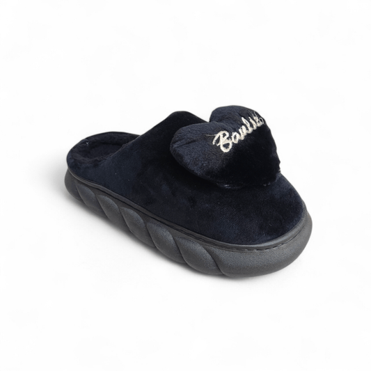 Barbie fur mules-Black