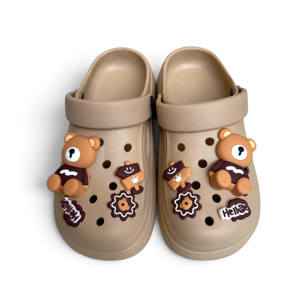 Eva Teddy clogs-Brown
