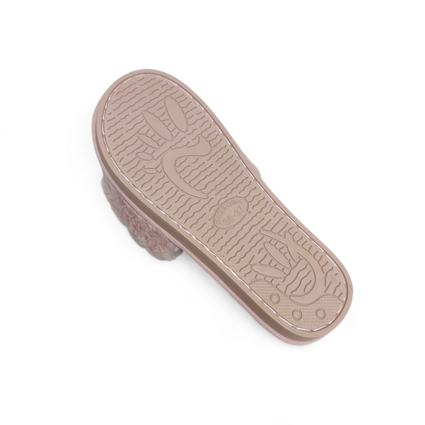 Fancy fur slides-DR-Pink
