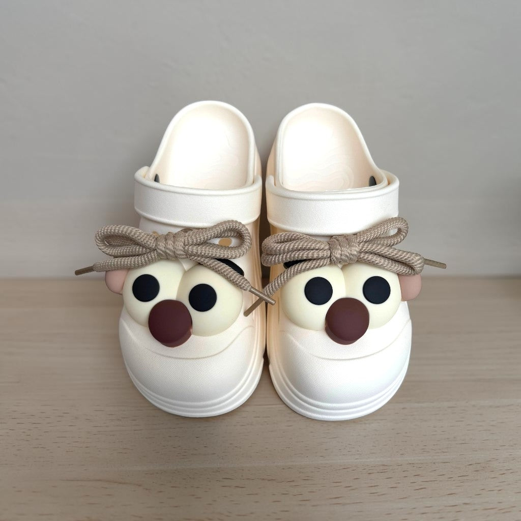 Eva laces clogs-White