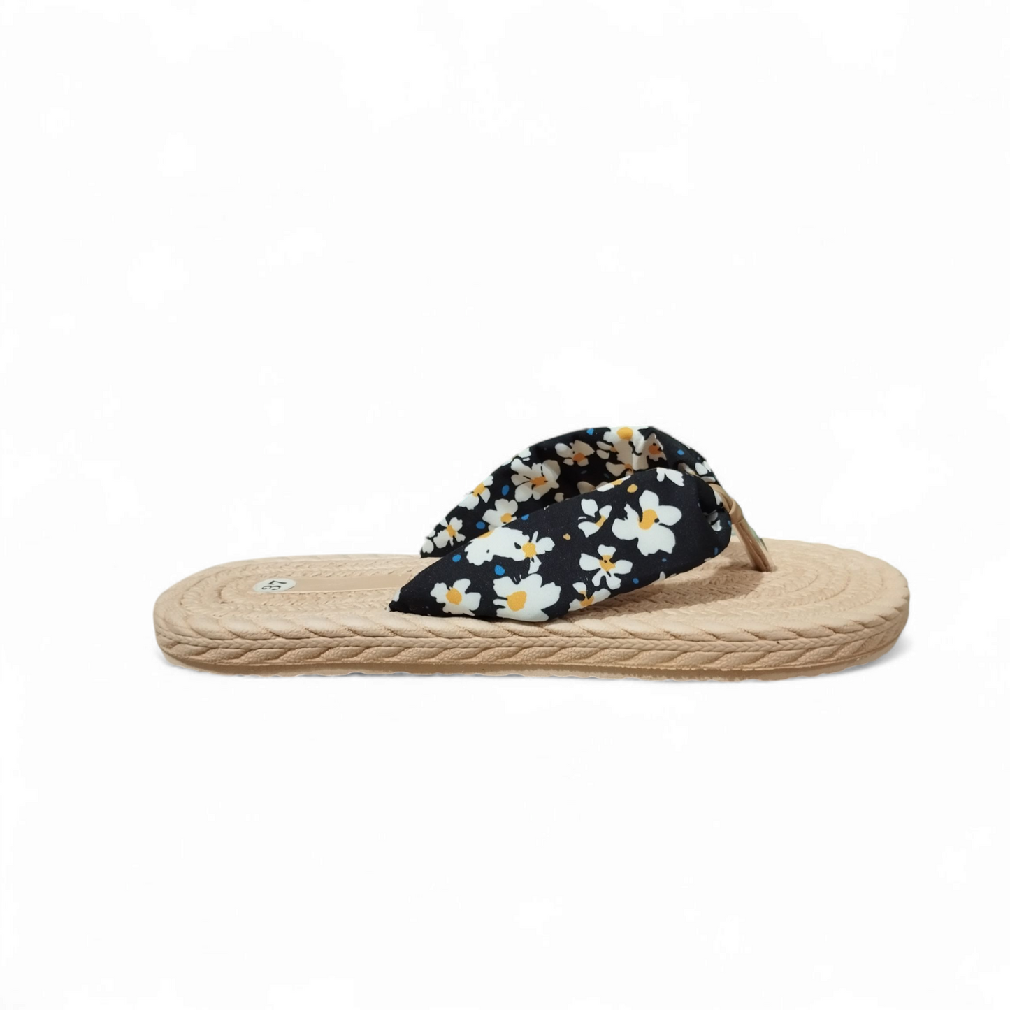 Printed flipflops-Black