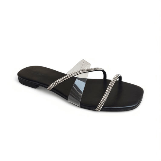 Fancy leather flat