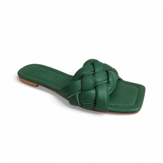 Green Leather flat