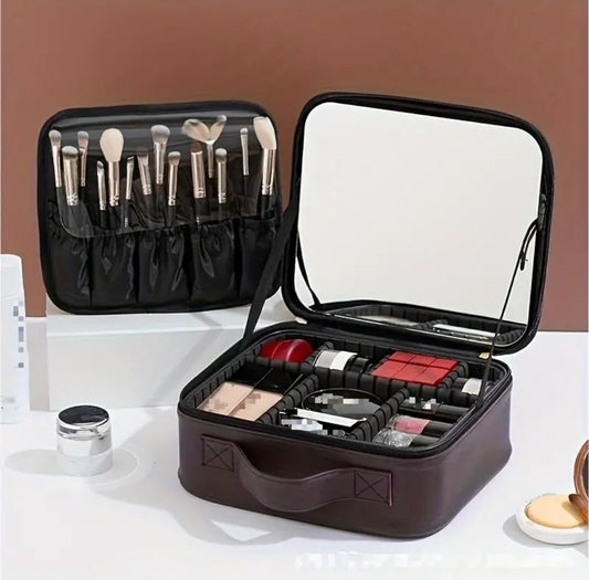 Mirror makeup bag