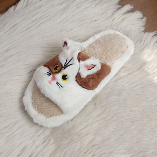 Kitty Carpet slippers-Brown