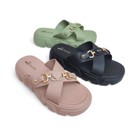 Cross strap wedges