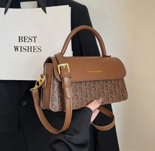 Brown cross body bag
