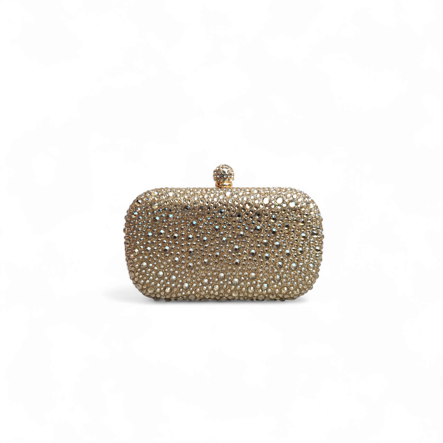 Emerald rhinestone clutch
