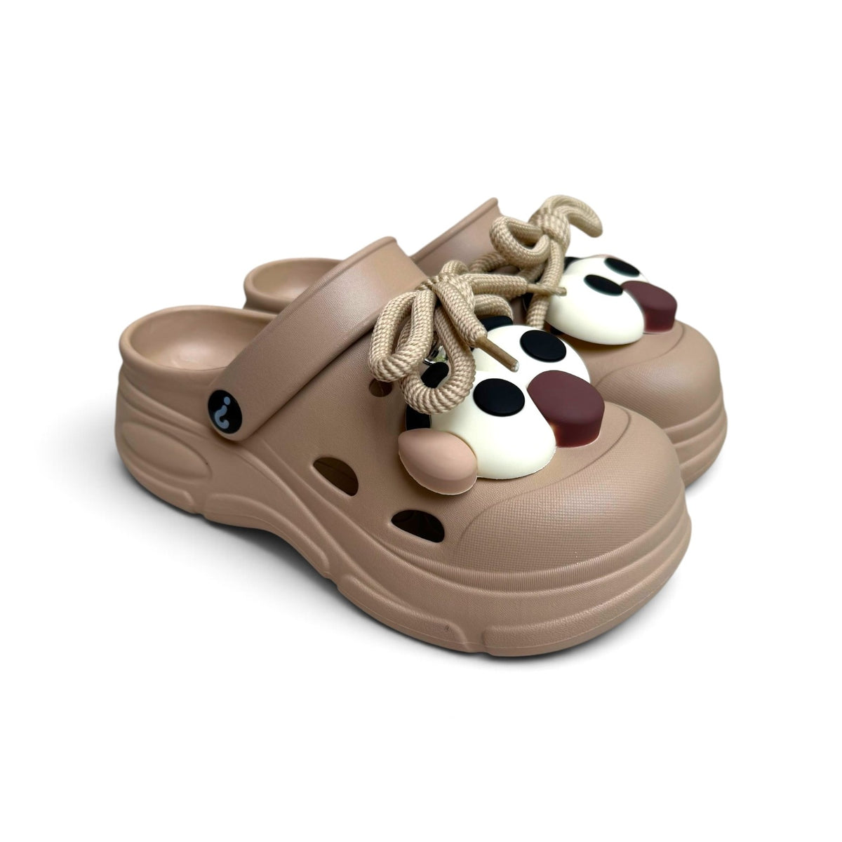 Eva laces clogs-Brown