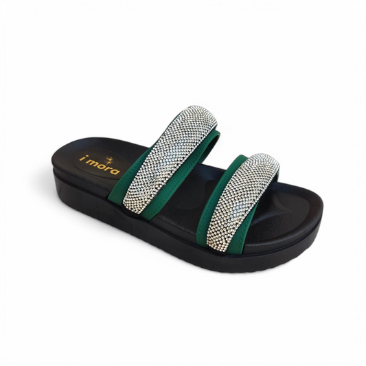 Fancy strap slippers