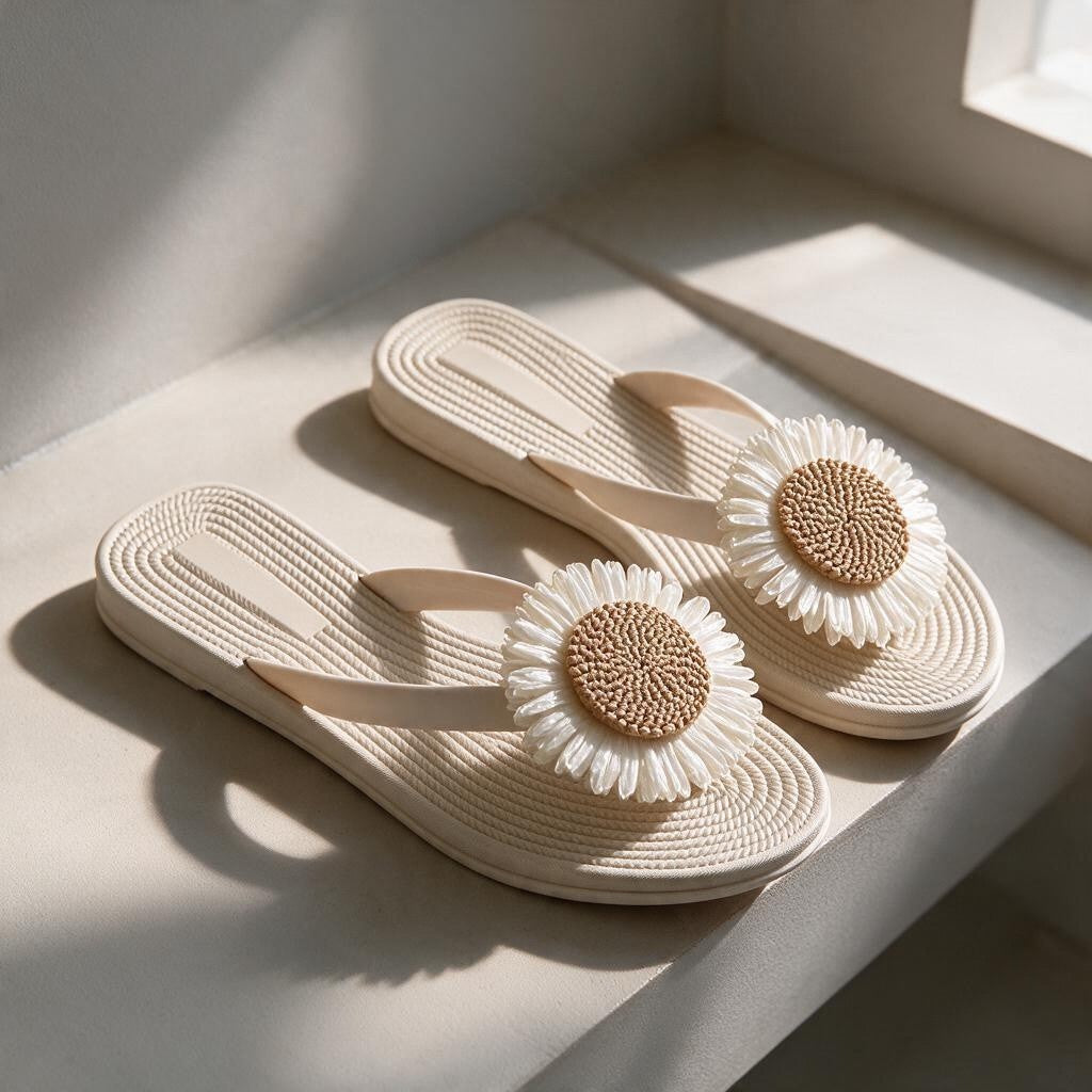 Sunflower Flipflops-White
