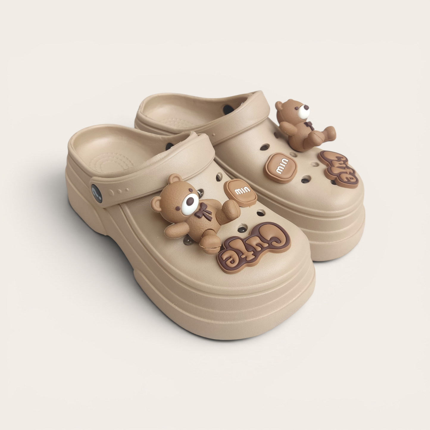 Eva 🐻 clogs-Brown