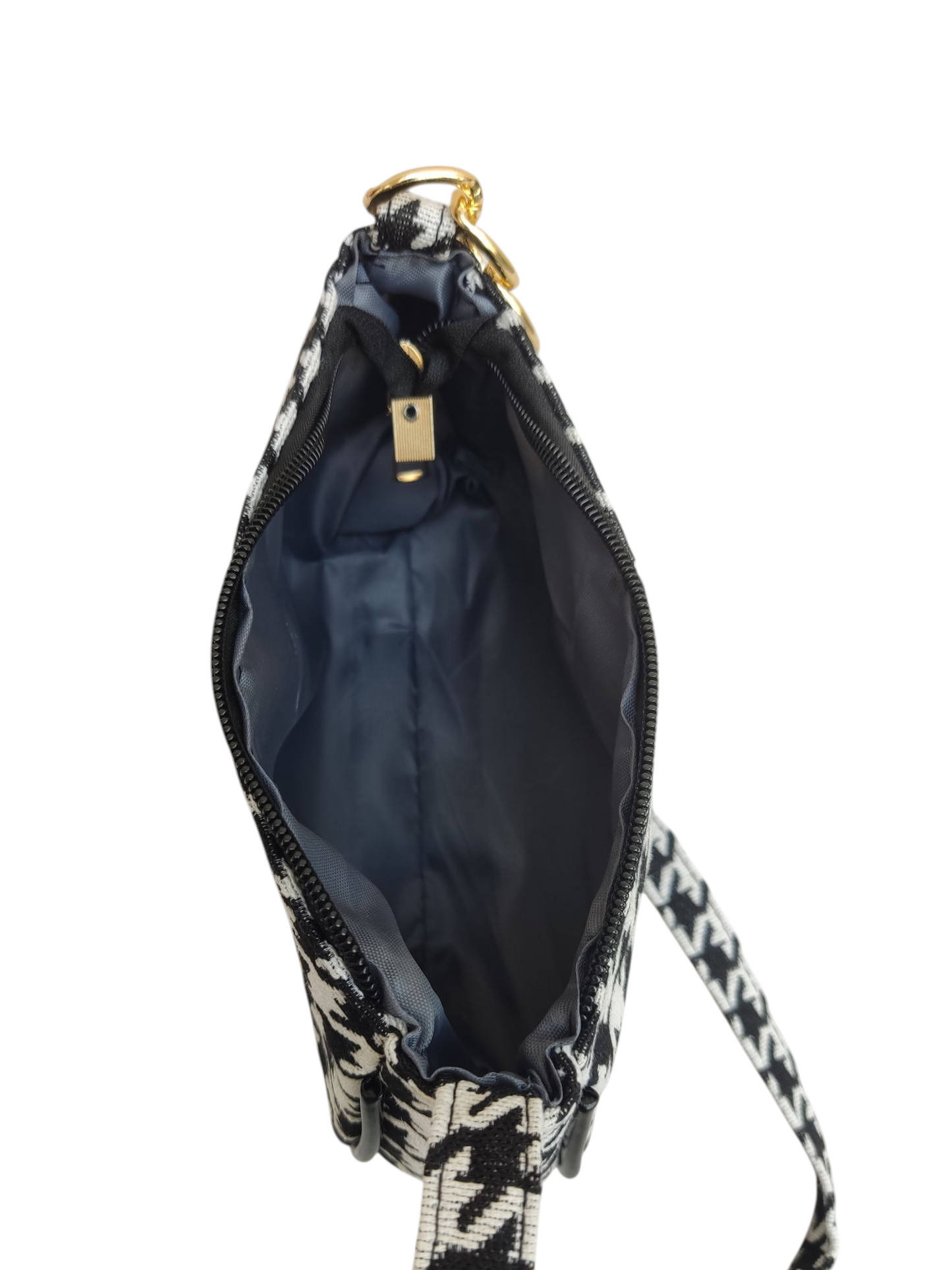 Houndstooth cross body bag