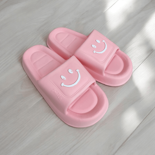 Eva smiley slippers-Pink