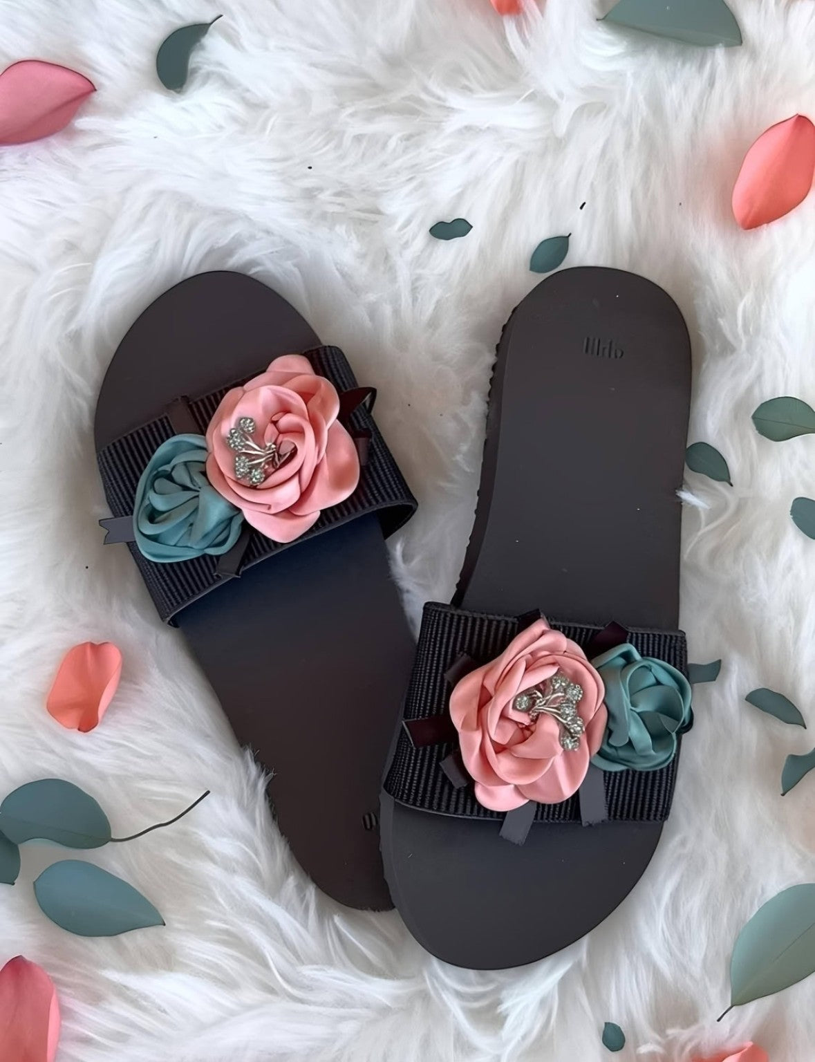 Foamish flowers slippers