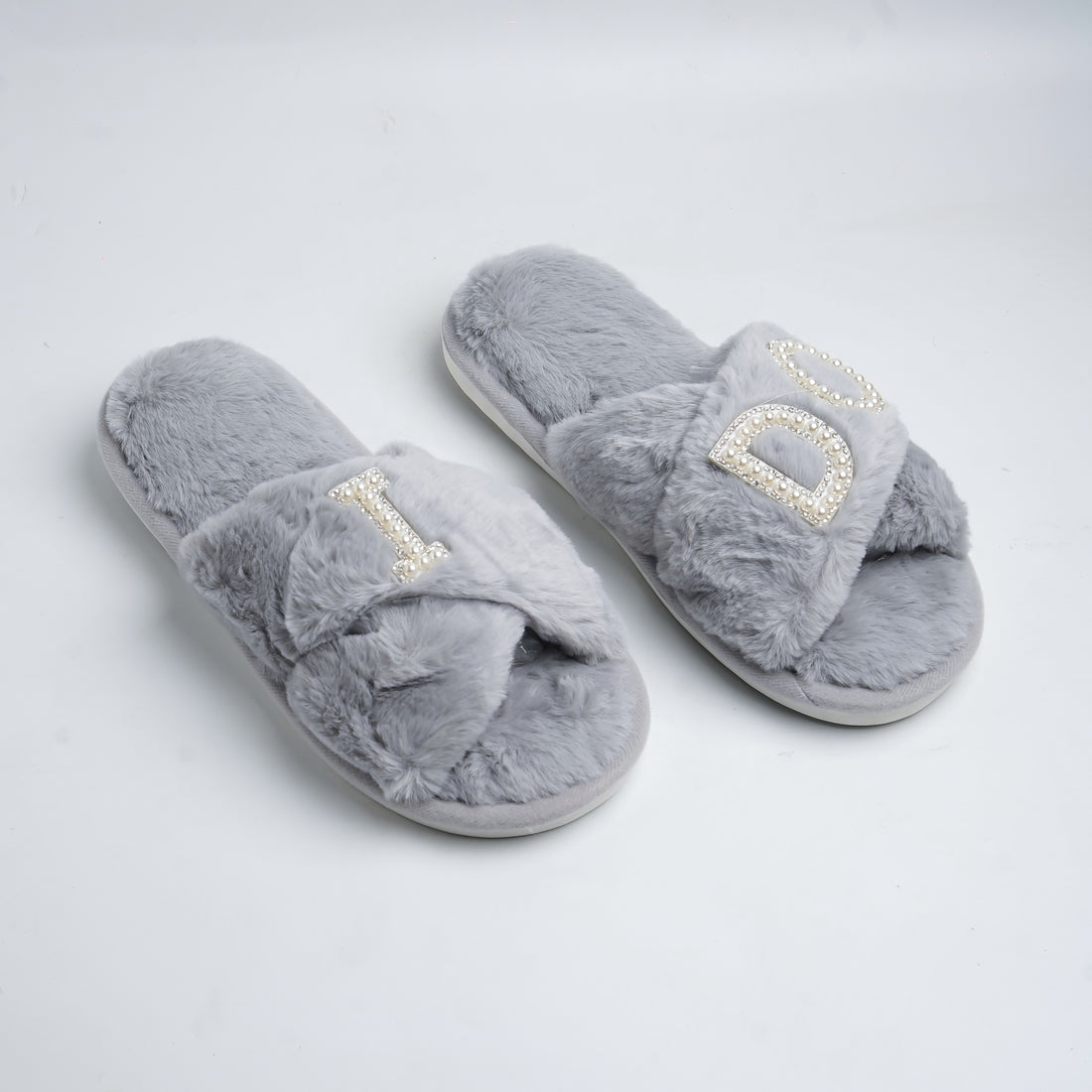 I Do fur slides-Grey
