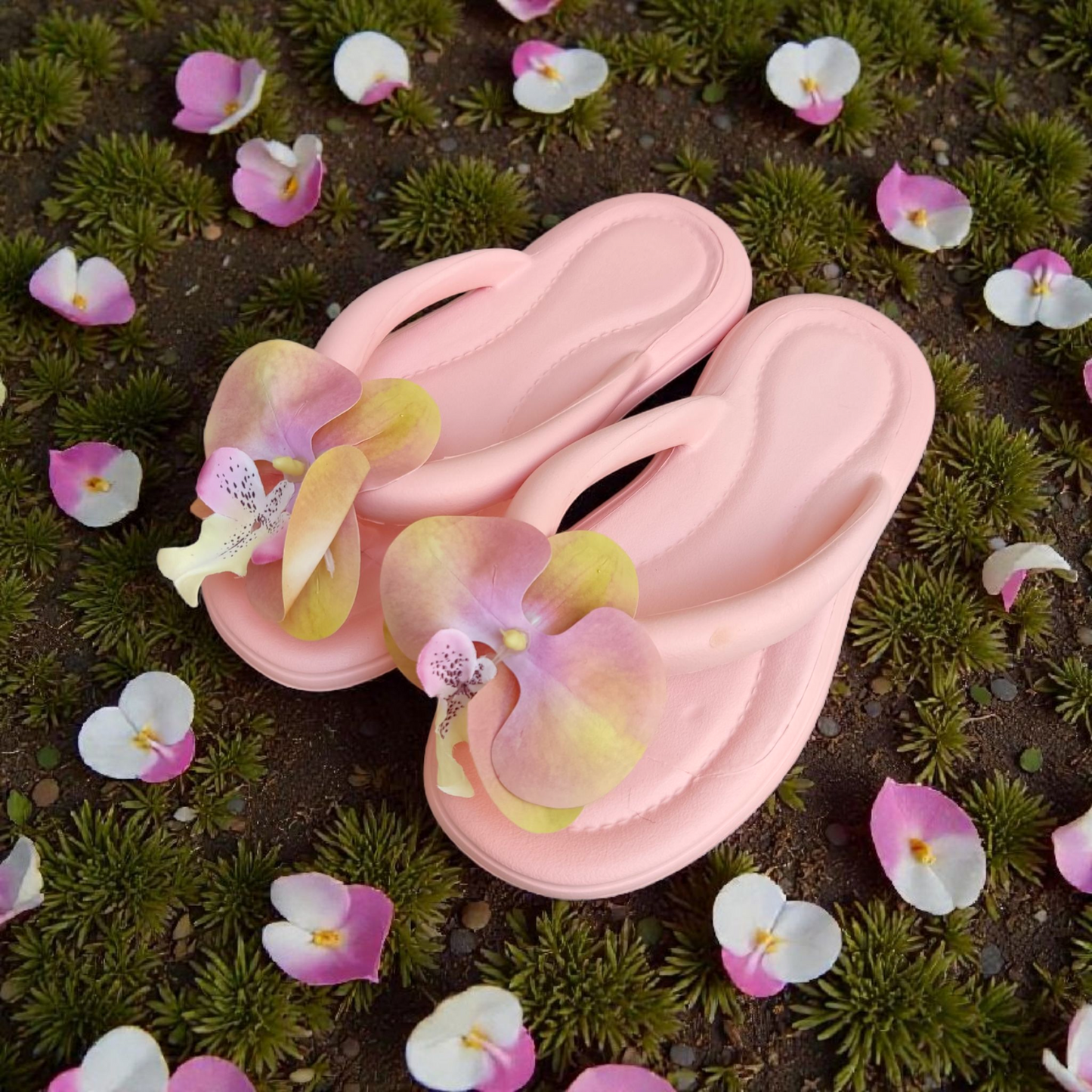 Eva Flowers flipflops-Pink
