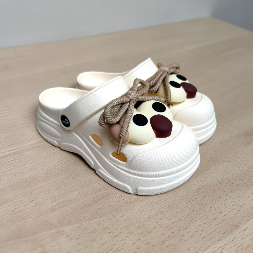 Eva laces clogs-White