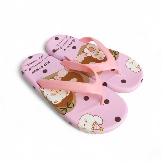 Puppy flipflops-Pink