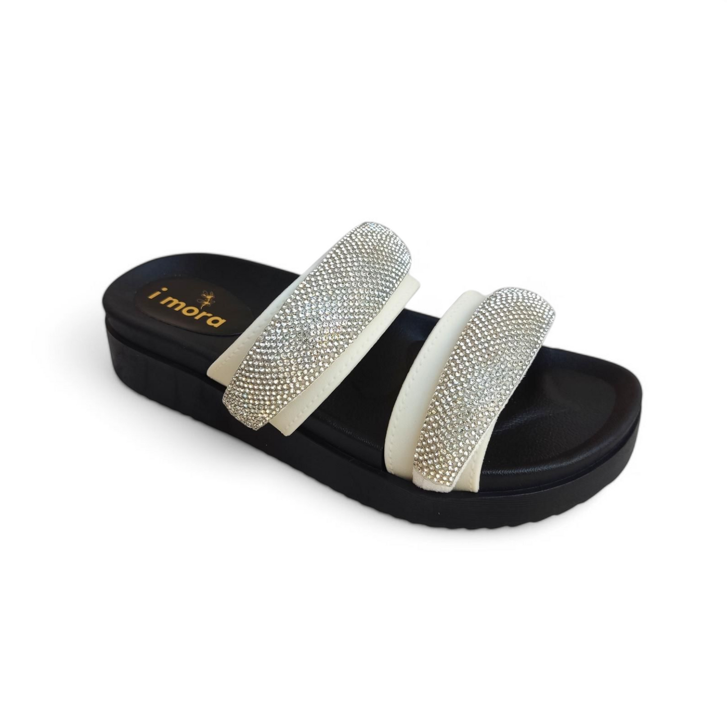 Fancy strap slippers