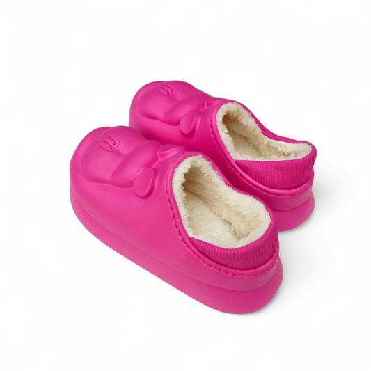 Cow fur mules-pn