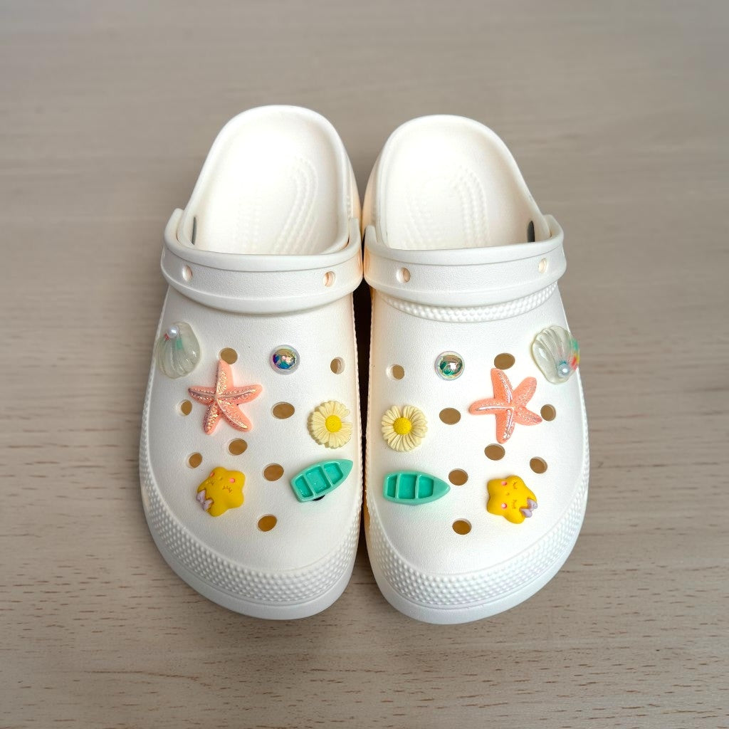 Eva Starfish clogs-White