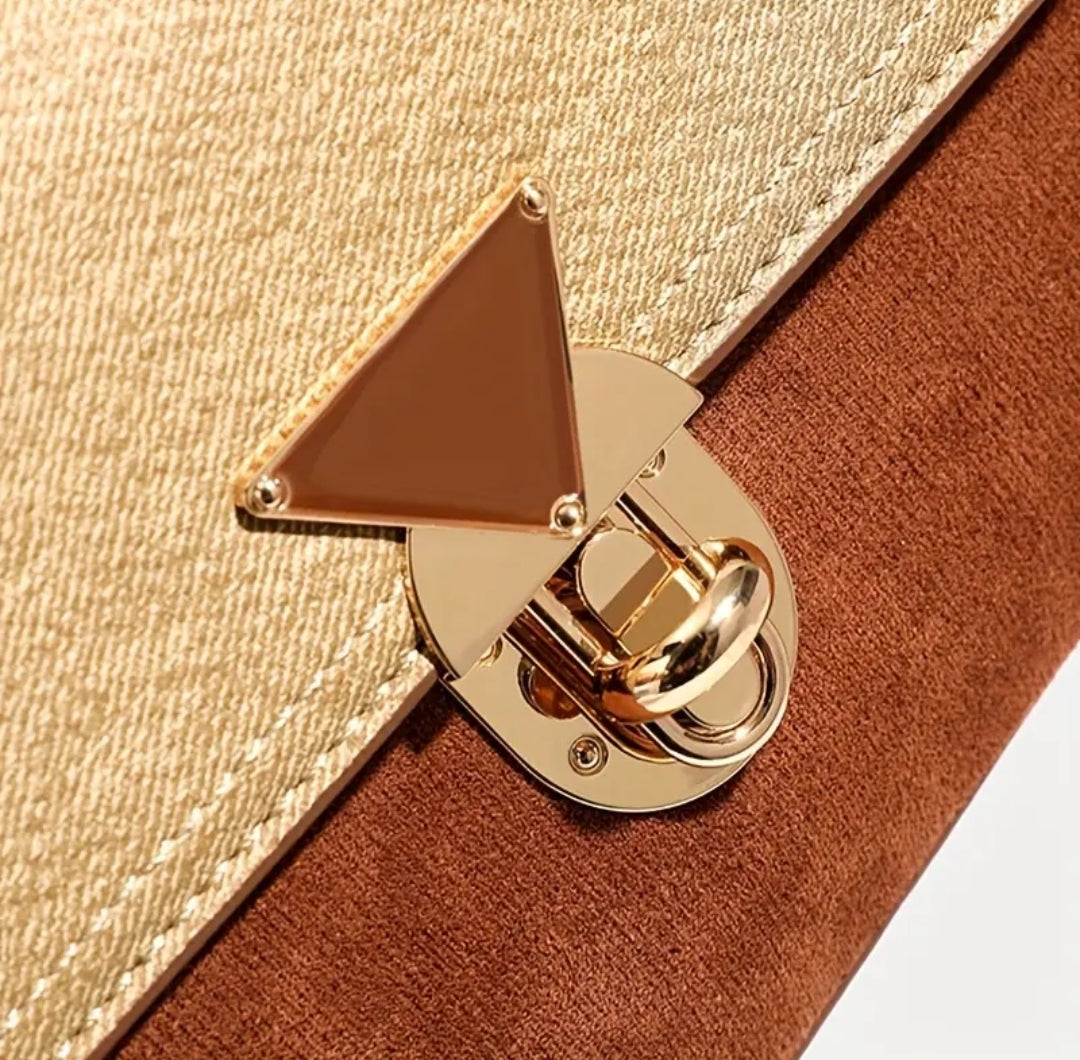 Geometric cross body bag