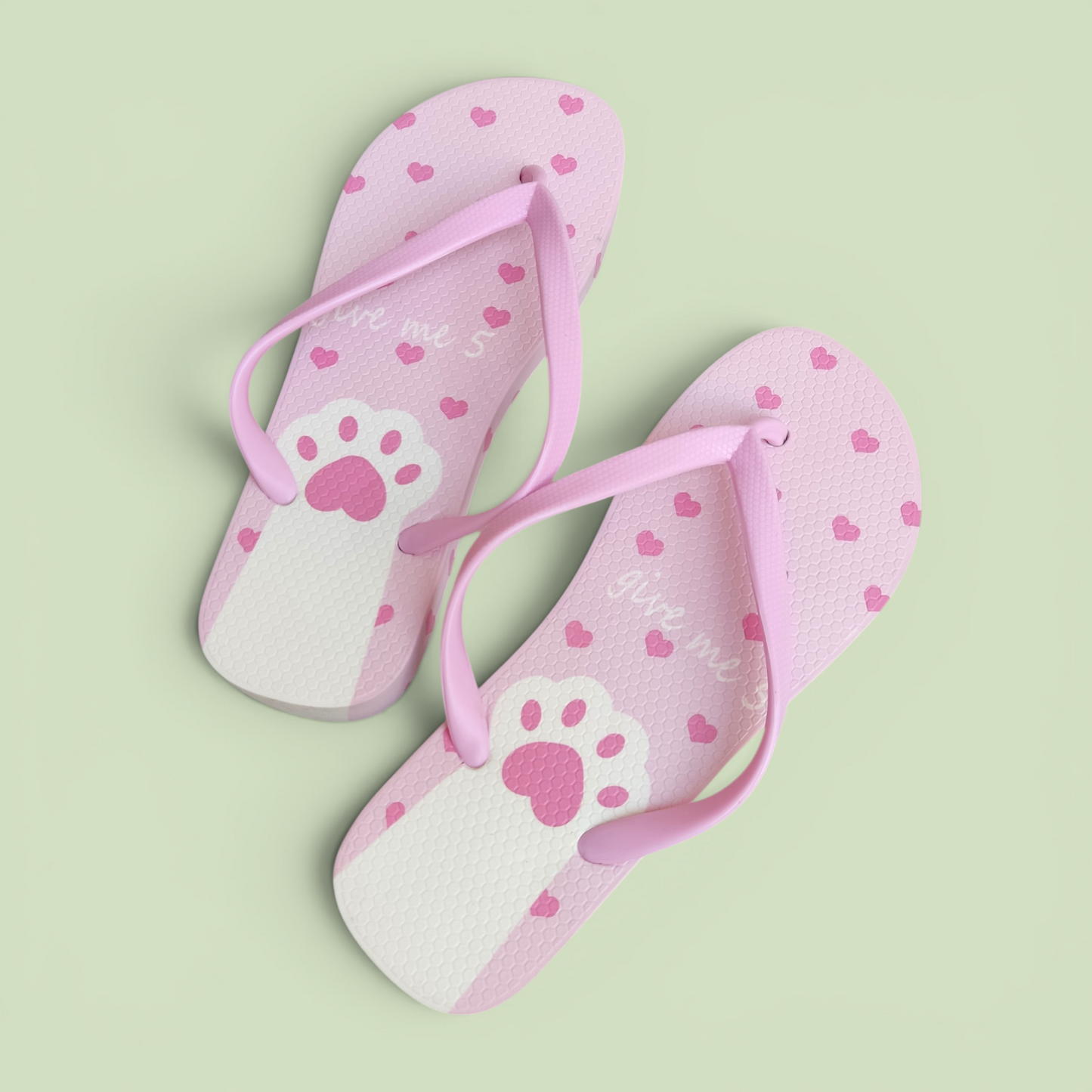 Kitty hearts Flipflops-Pink