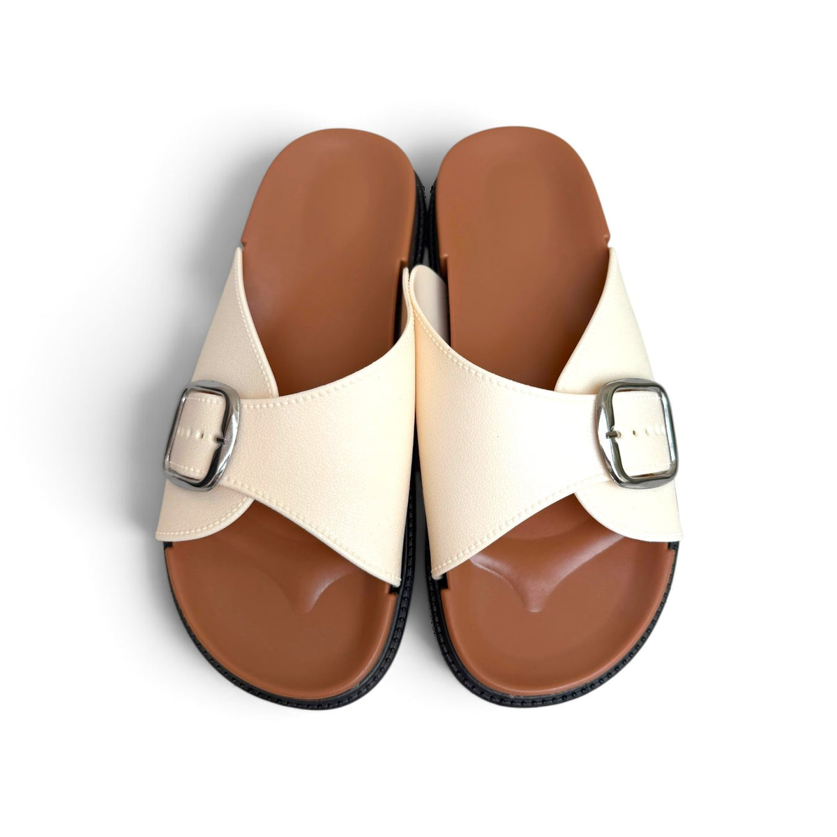 Buckle strap softees-White