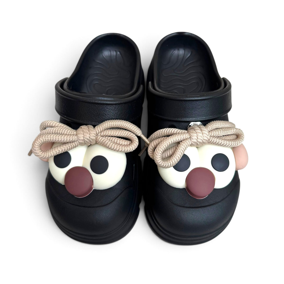 Eva laces clogs-Black