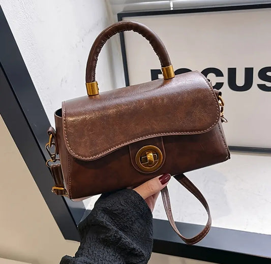 Retro cross body-Brown