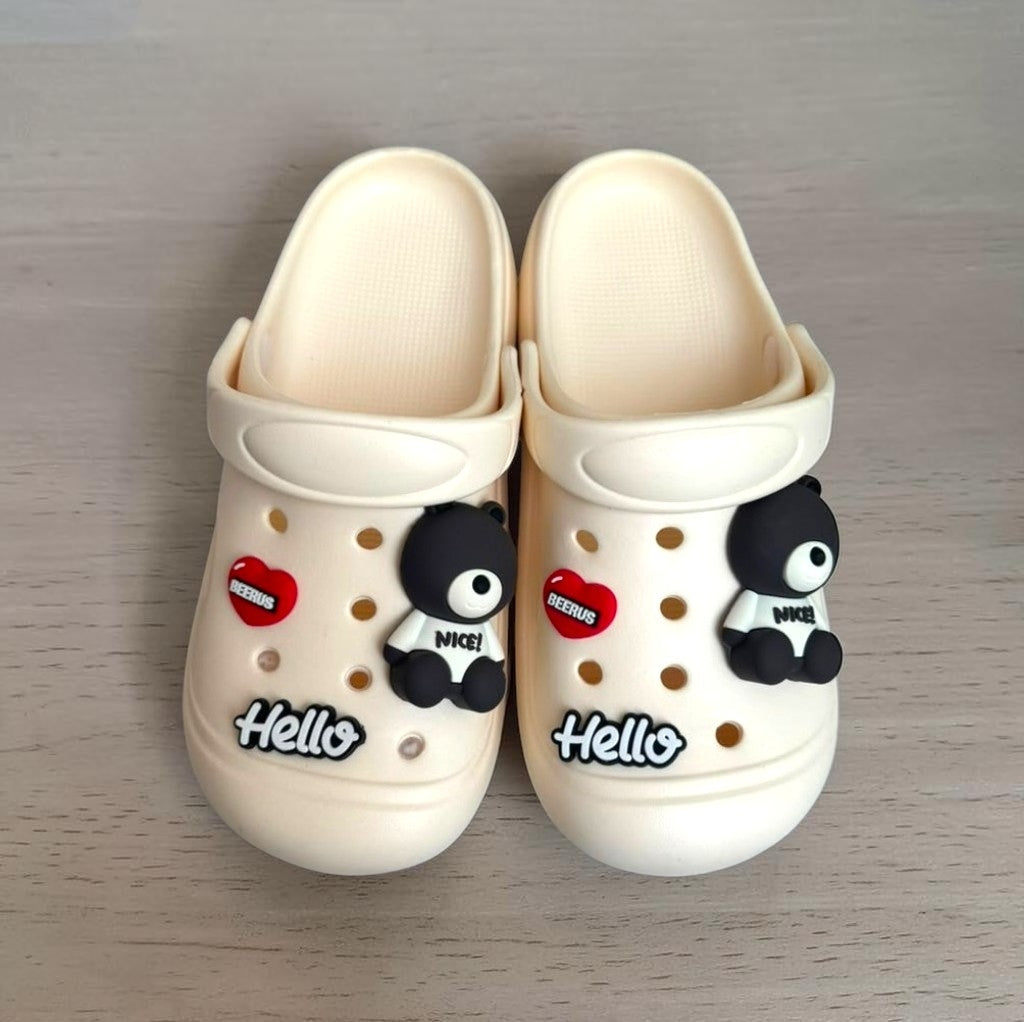 Eva nice teddy clogs-White