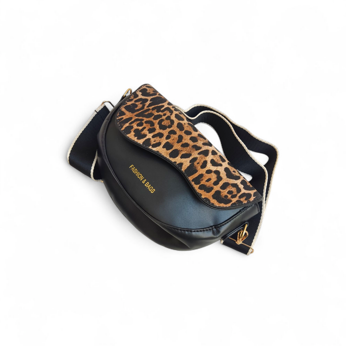 Leopard flap bag
