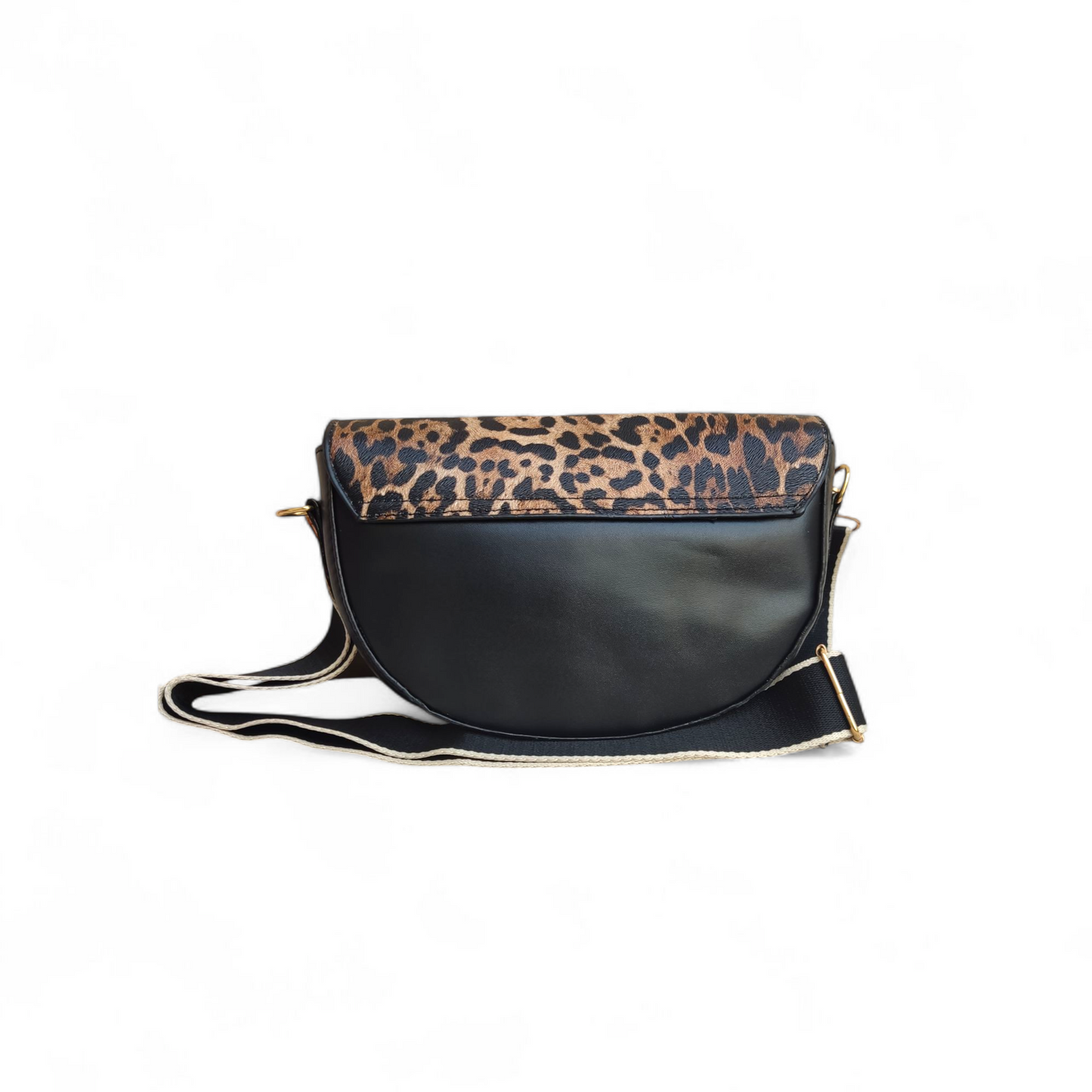 Leopard flap bag