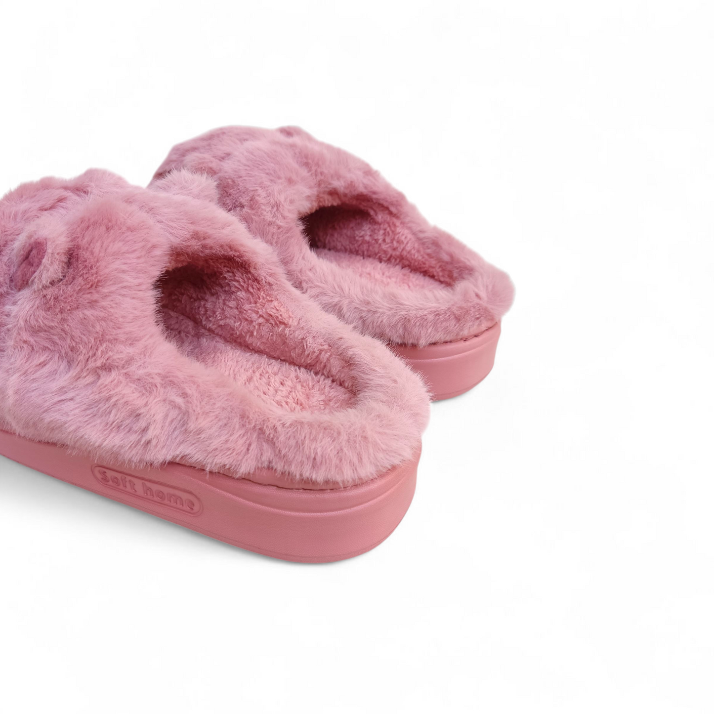 Capybara fur mules-Pink