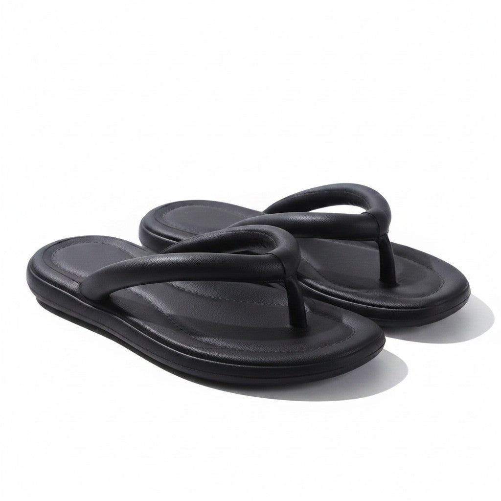 Eva plain flipflops-Black