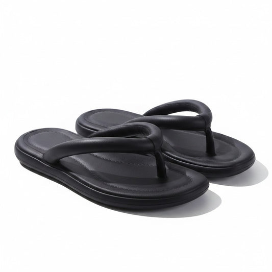 Eva plain flipflops-Black