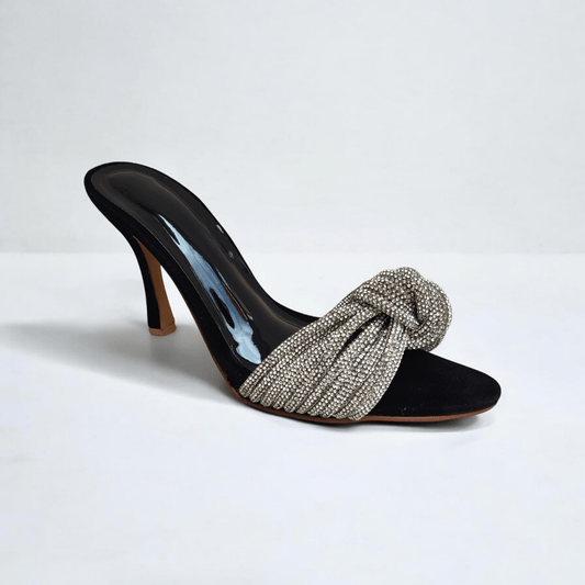 Fancy leather heel