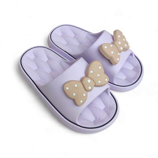 Eva polka tie slippers
