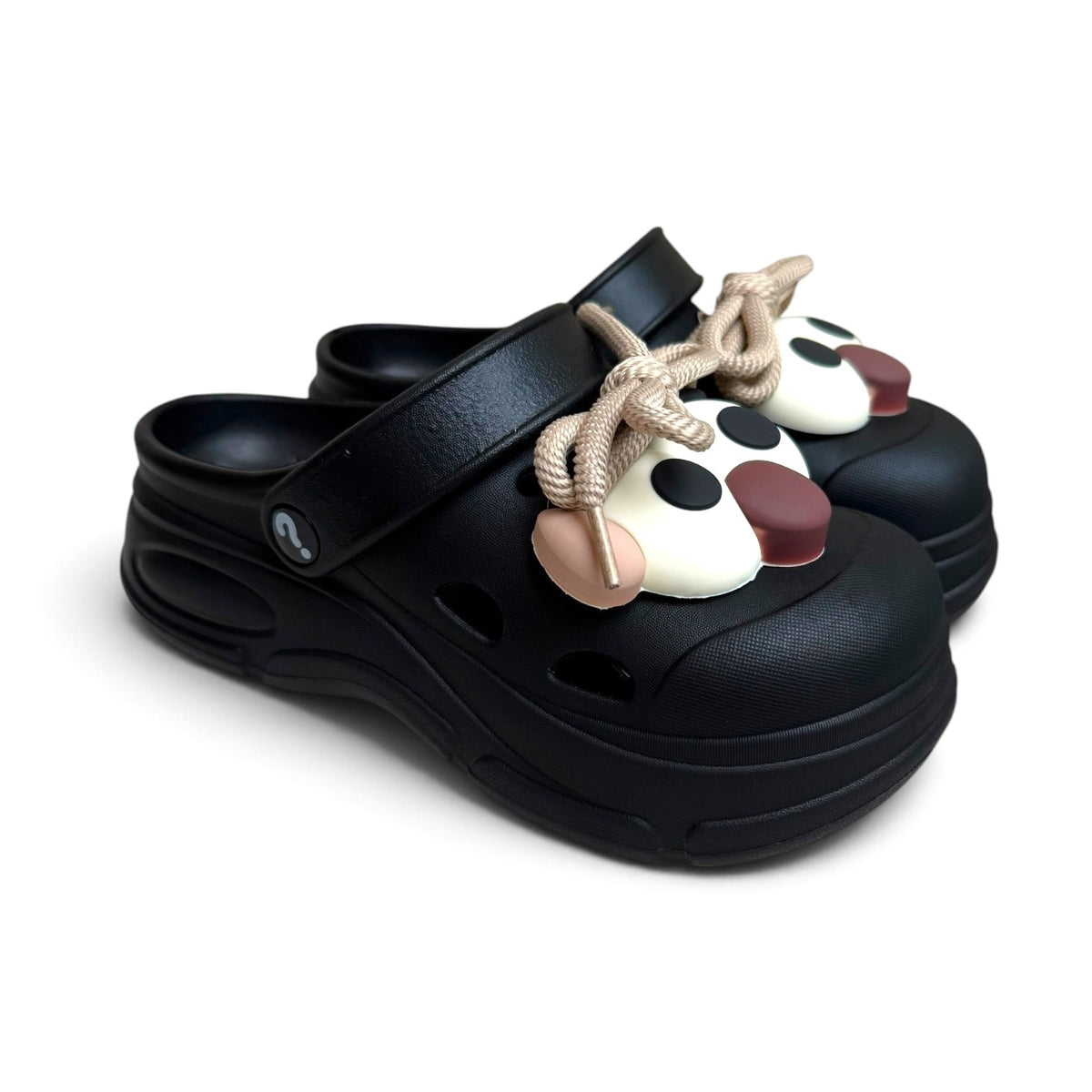 Eva laces clogs-Black