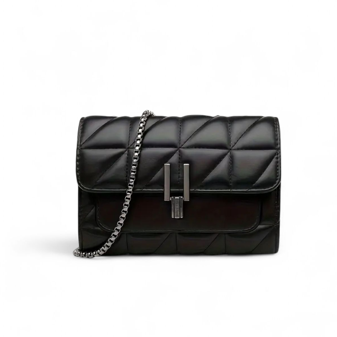 Plaid chain straps-Black