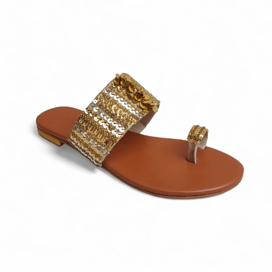 Fancy leather kolapuri