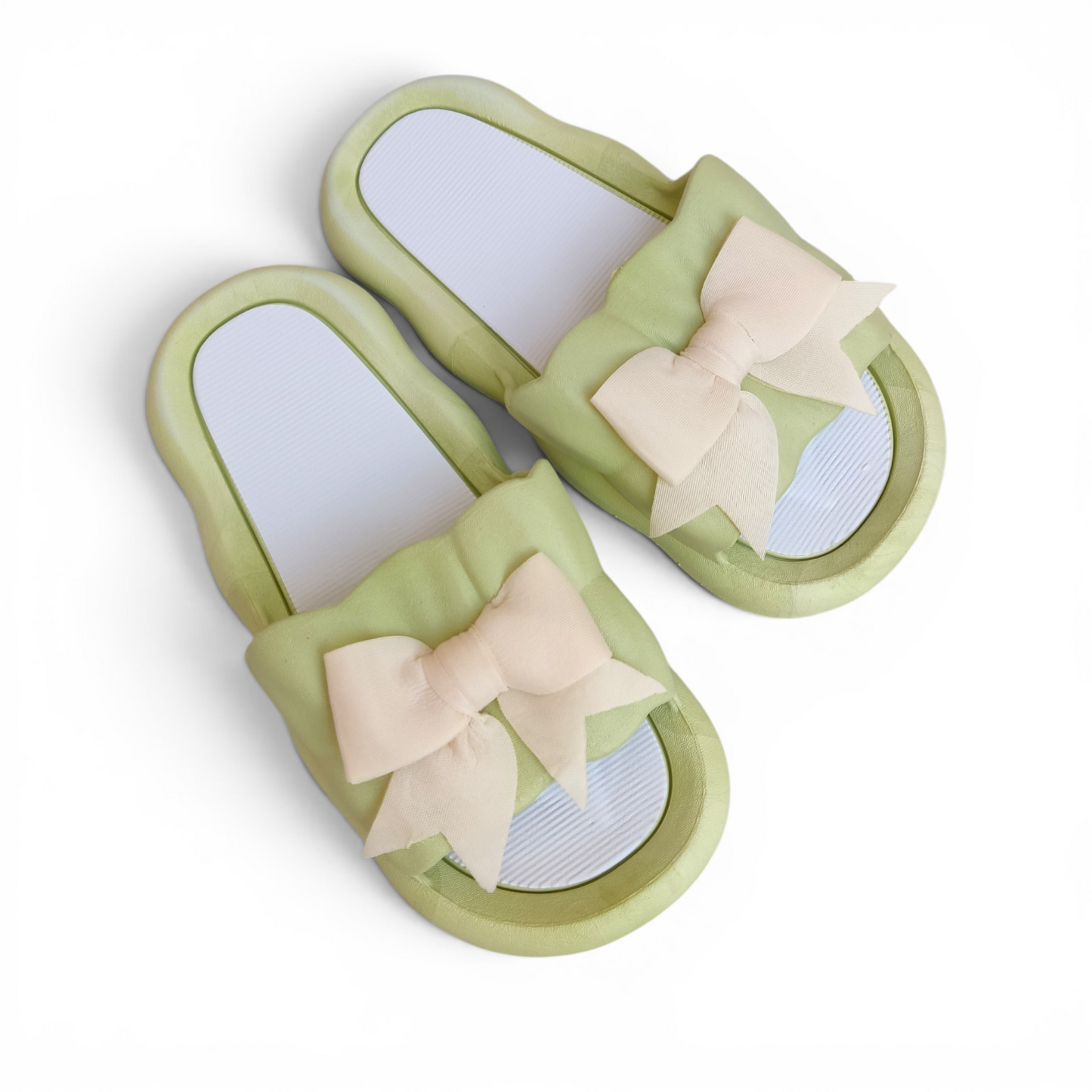 Knot slippers-green